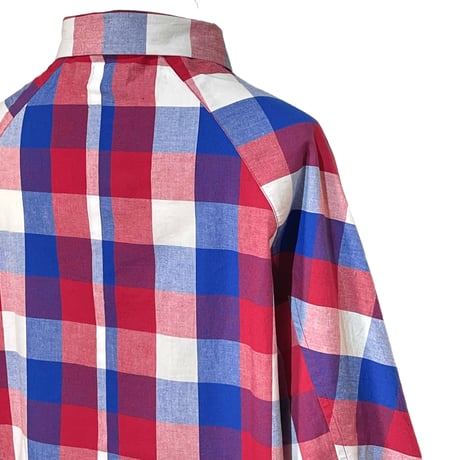 Slow Hands "trico check dolman shirts"(one)unisex