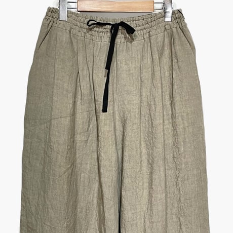 Linen ya"linen wide pants"(beige)women's
