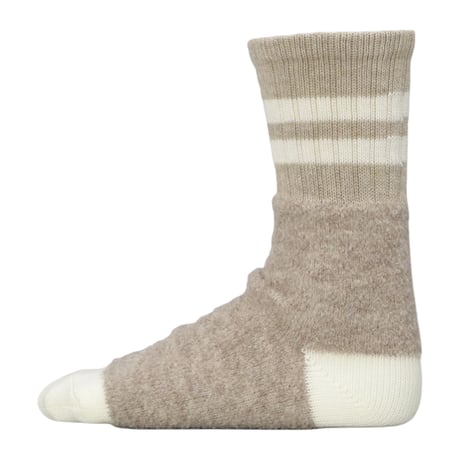 decka quality socks "ORDINARY FITS M.A.P.×decka Quality socks"(Alpaca Ribbed Socks)