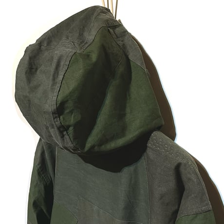 SlowHands”RCL tent pw hooded jacket"(olive-M2)unisex