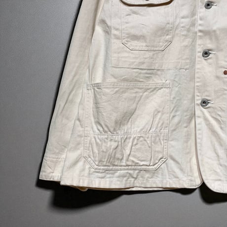 H.UNIT "denim coveralls one wash" (kinari) unisex
