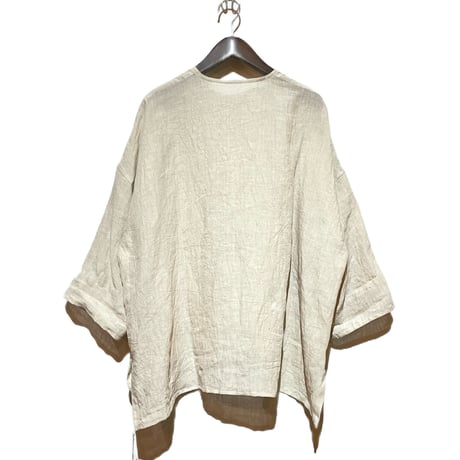 Linen ya"light jackte"(beige)women's