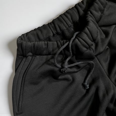 COLINA"CAPERTICA Premium Wool Fleece / Taperd Easy Pants"(OFF BLACK)unisex