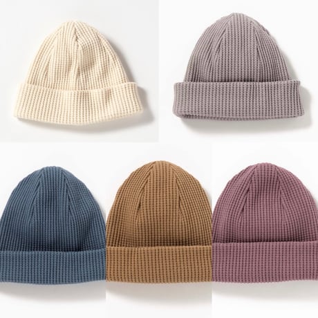 Jackman “cotton waffle knit cap” unisex