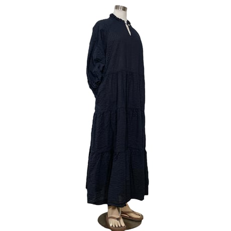TigreBrocante"miracle wave tiered frill onepiece"(navy)women's