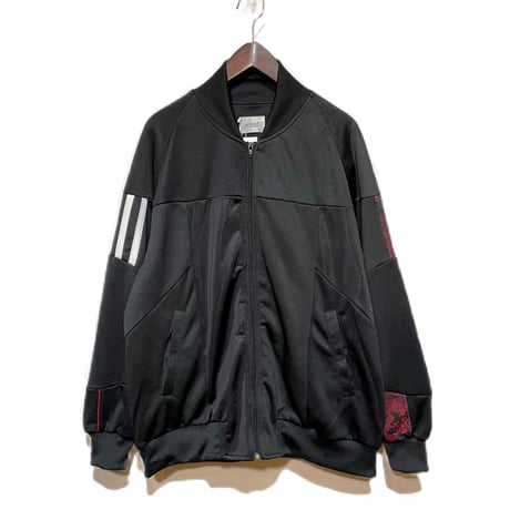 yoused"patchwork loose jog top"(black.E)unisex