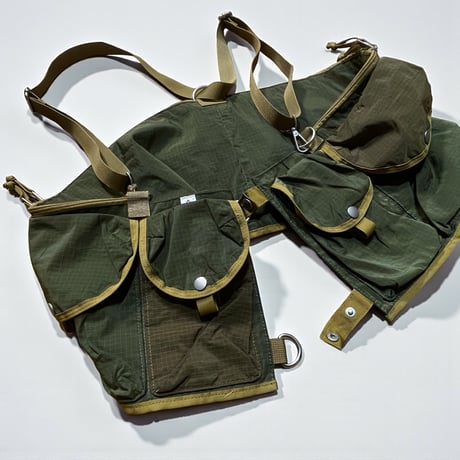 dip ltd"riptop nylon×utility bib"(unisex)