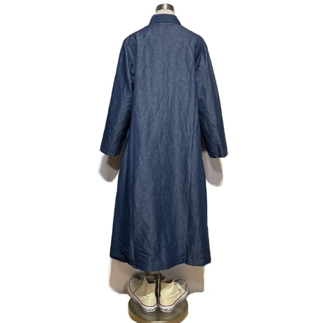 TigreBrocante"cotton linen typewriter angle one-piece"(indigo)women's