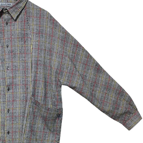 Slow Hands "flannel check shirts with pocket"(glen check)unisex