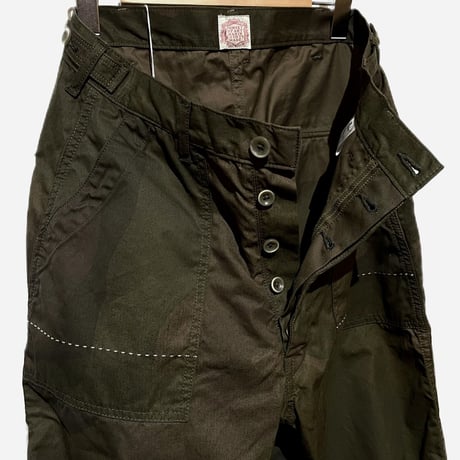 FUNSET OF ART “high density gaba camouflage barker pants"(brown)unisex