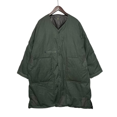 Slow Hands "recycle tent down coat"(olive×olive)S-unisex