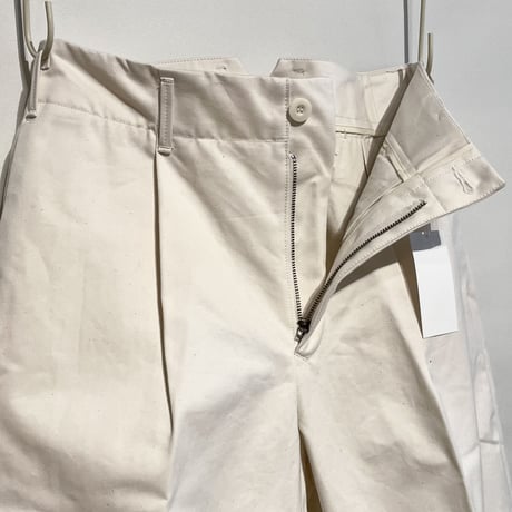 ASEEDONCLOUD"Handwerker bizen no.1 twill slacks" (natural) unisex