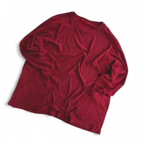 HOLIDAY TRUNKS"homebody3 Pile Long sleeve tee Ver2.0(wine red)unisex