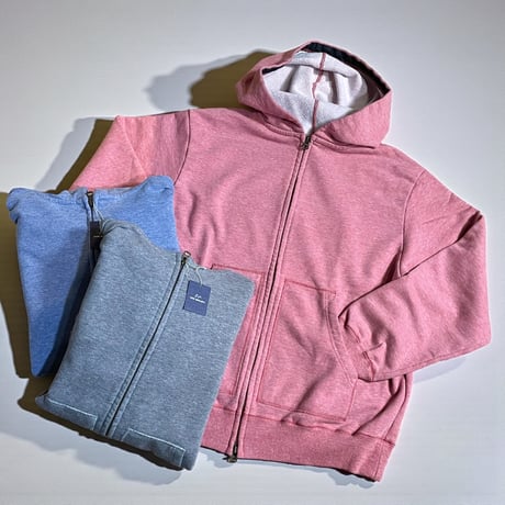 TigreBrocante"marbled open zip parka"(blue)unisex