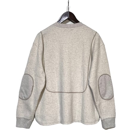 TigreBrocante"3seam honycomb waffle henleyneck L/S T"(oatmeal)unisex