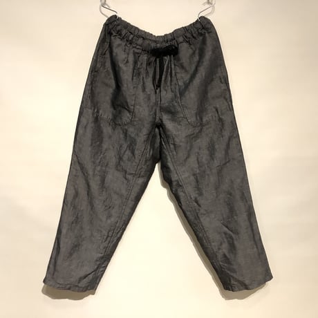 TigreBrocante"linen dungaree tagosaku pants"(black)unisex