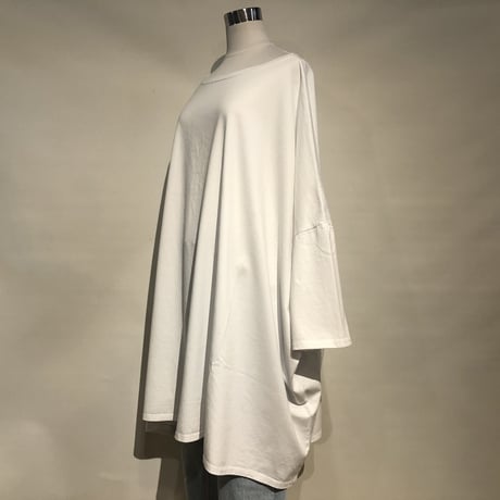 CAERULA "swai jersey big tunic"(whirte) women'