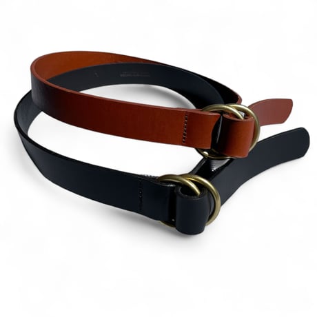 LEATHERMAN LTD USA"leather o-ring belt w/brass buckle"(unisex)