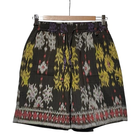 Jawndi "kasuri easy short pants" (brown)