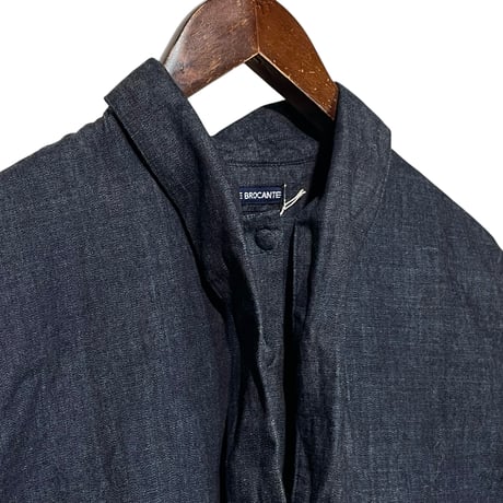 TigreBrocante"7.25oz twill denim moyan age tie blouse"(inidigo)women's