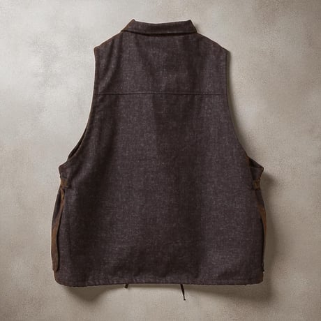 PORTRAITE"over vest"(brown tweed)unisex
