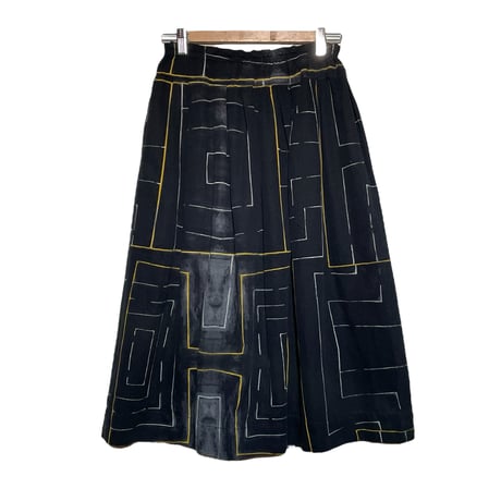 TigreBrocante"ficelle long skirt"(black)women's