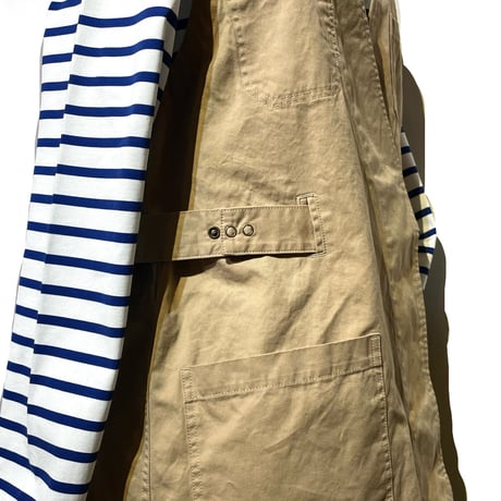 TigreBrocante"workman long vest"(beige)women's