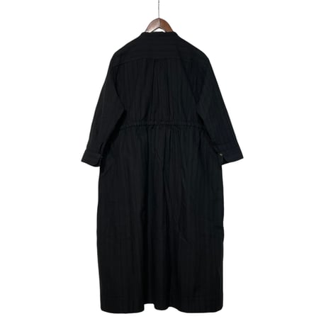 TigreBrocante "cotton lace york switching gather onepiece"(black) women's