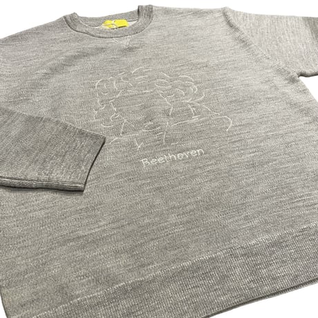 eyya"special pile wool knit sweat [beethoven]"(gray)unisex