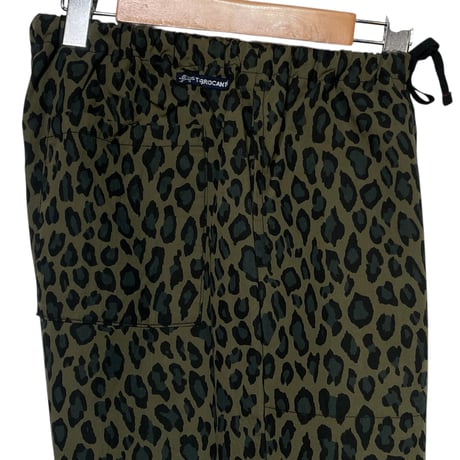 TigreBrocante"cotton×naylon leopard tagosaku pants“(khaki) unisex