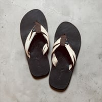 Jawandi "cow hair×cow leather beach sandals" (unisex)