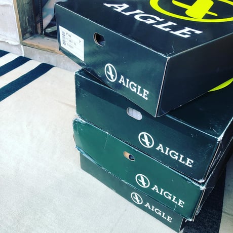 DEADSTOCK"AIGLE RUBBER BOOTS start"(black)