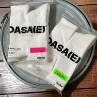 decka quality socks "DASA(E)" 2pack pile socks (white)  unisex