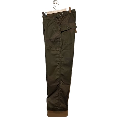 FUNSET OF ART “high density gaba camouflage barker pants"(brown)unisex