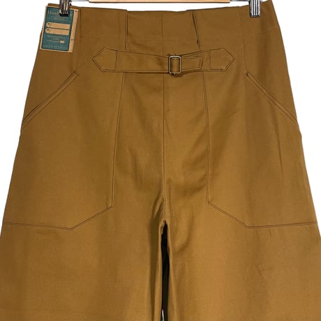 ASEEDONCLOUD"Handwerker cotton duck HW wide trousers"(camel)unisex