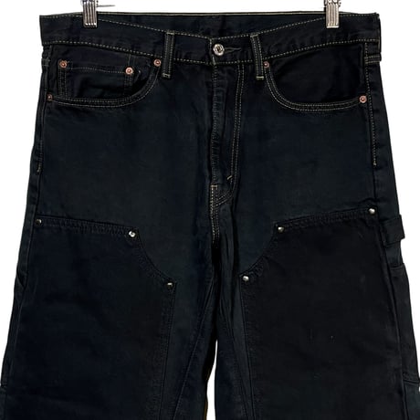 yoused "double knee painter pants" (black) size.2B unisex
