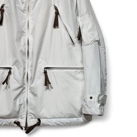 dip ltd "military type reflective nylon padding hooded jacktet" (white)unisex