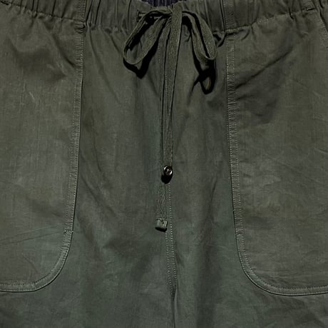 SlowHands”RCL tent loose wanderer pants"(olive-L)unisex