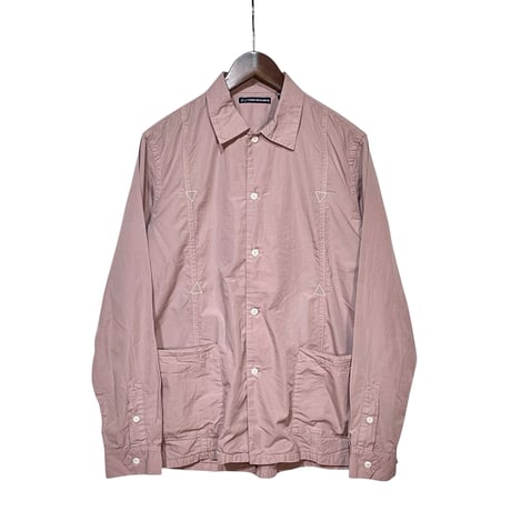 TigreBrocante"100-/broad afro cuban long sleeve shirts"(pink beige)unisex