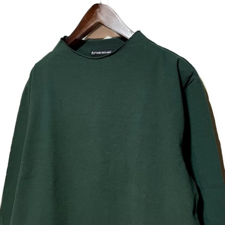TigreBrocante"midium hard 天竺 bottle neck 9分袖"(moss green)unisex