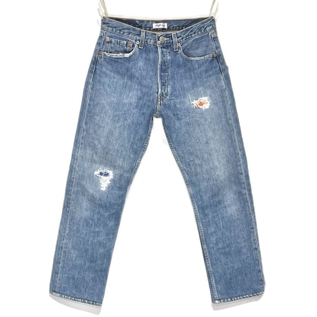 KNIFEWING "rebuild series" used US Levi's bandana crash denim(80C)unisex
