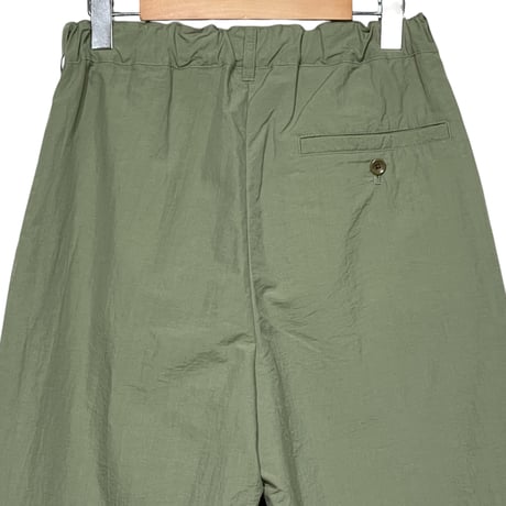 TigreBrocante"nylon tusser comodo 9分丈 slacks"(green)women's