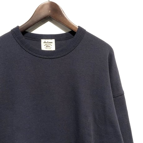 Jackman"himo long sleeve shirts"(blue charcoal) unisex