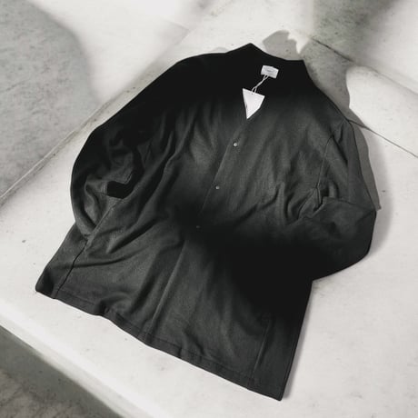 COLINA "CAPERTICA Super140s Washable Wool MW_Jersey / Long Cardigan"(BLACK)unisex