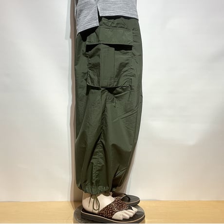 TigreBrocante"nylon tusser cargo pants“(khaki)unisex