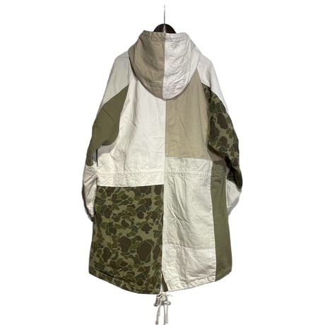 H.UNIT "herringbone switching mods coat"(kinari) unisex