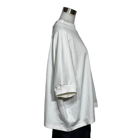 Linen ya"空紡糸度詰め T-shirts"(white)women's
