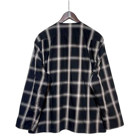 TigreBrocante"ombre check flap cardigan"(black)unisex