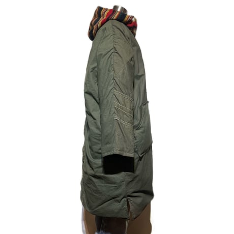 Slow Hands "recycle tent down coat for ARCHIVE"(olive)S-B unisex
