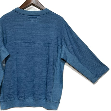 TigreBrocante "indigo 天竺 ボランテ T" (indigo fade)unisex
